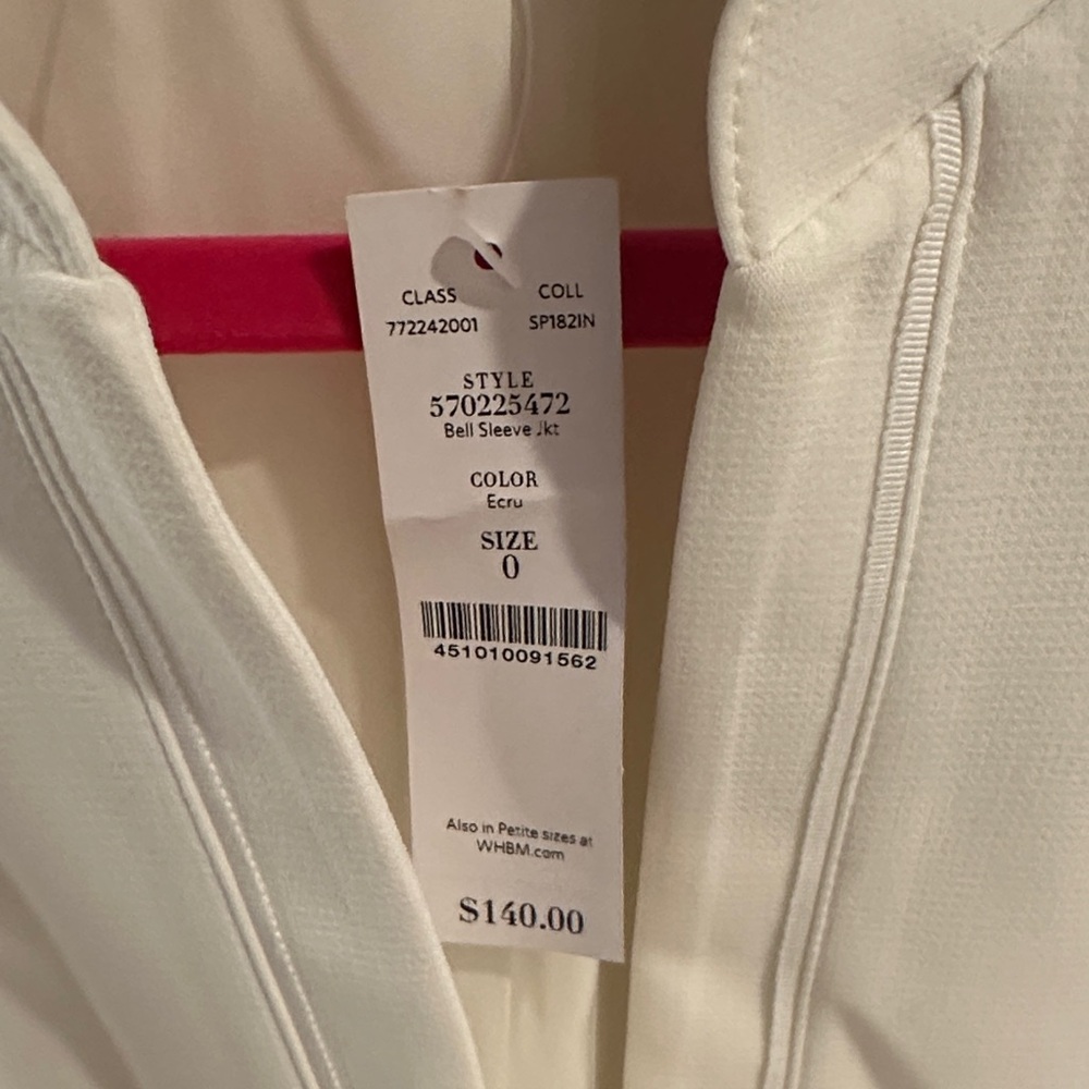 White Ruffled Women's Jacket - Picture 4 of 6